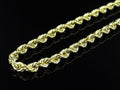 1/20th 10K Yellow Gold Hollow Rope Chain M5468