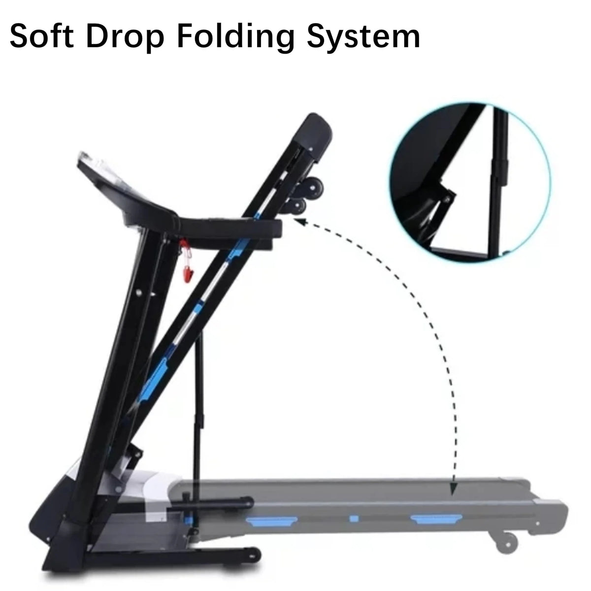 Auto Incline Treadmill with Bluetooth Speaker and LCD Display G239