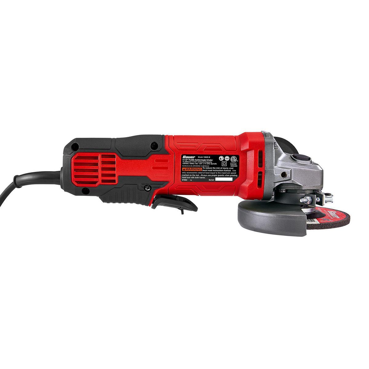 8 Amp 4-1/2 in. Paddle-Switch Angle Grinder C9505