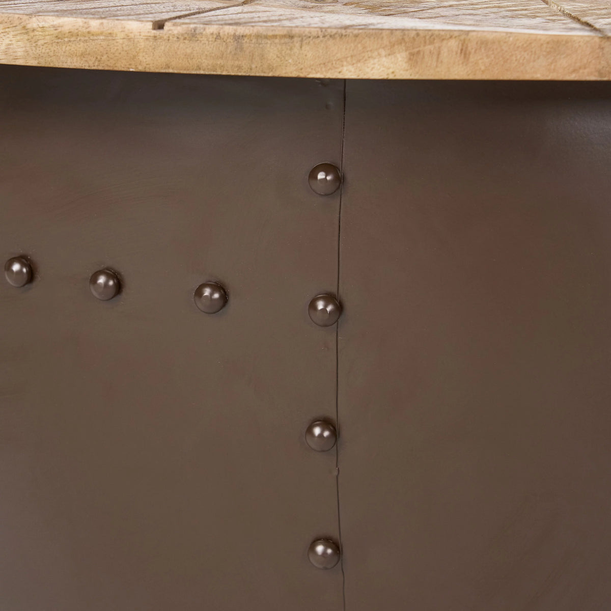 Handcrafted Mango Wood and Iron Accent Table Y550821