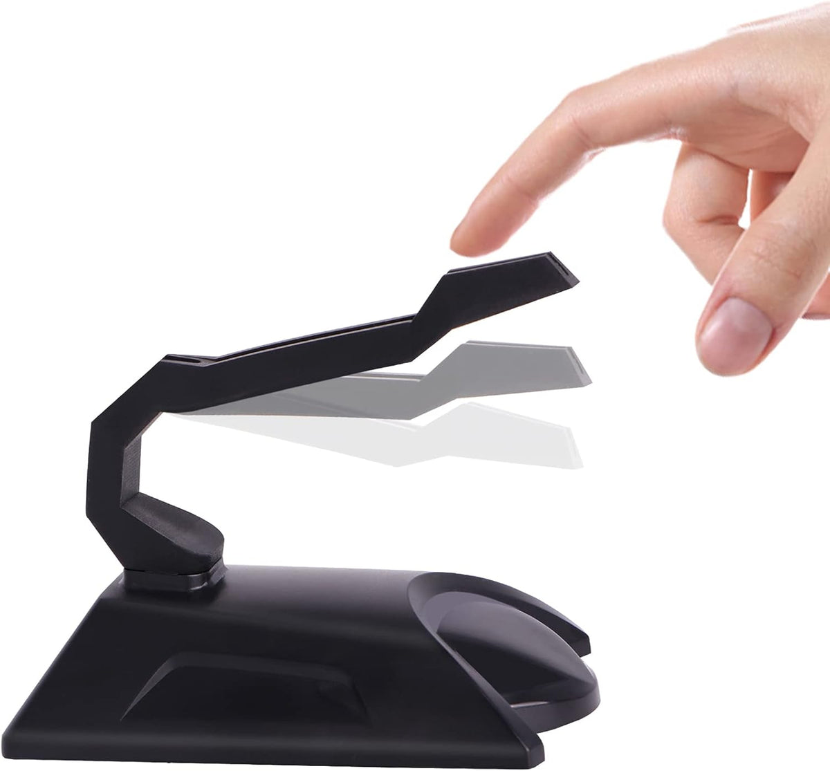 Black Mouse Bungee Cord Management Holder Pack of 2 L302695