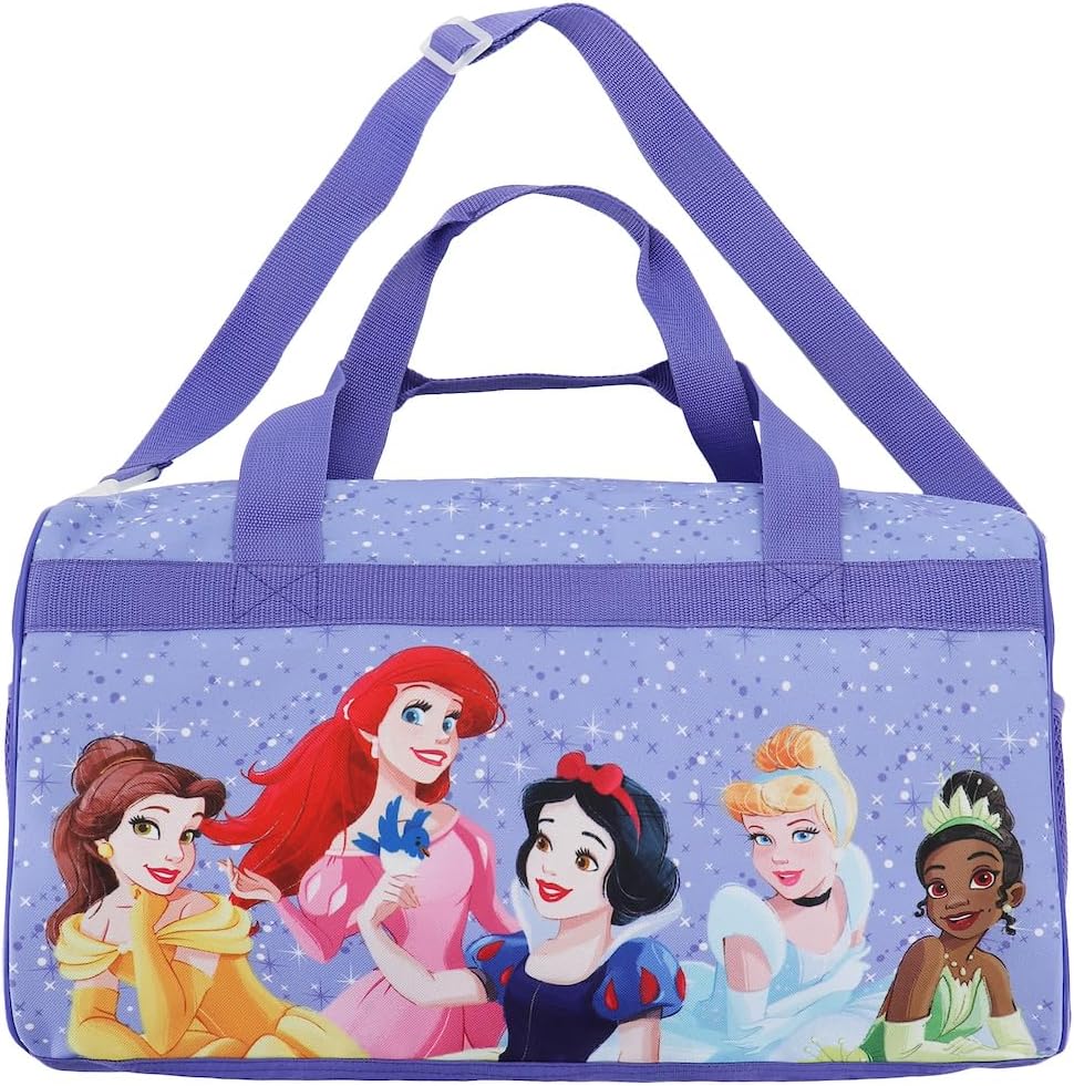 Disney Princess 3-Piece Youth Duffle Bag Travel Set With Pilot Case & Luggage Tag H530