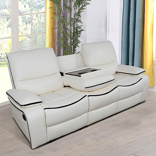 Faux Leather Reclining Sofa Set 3PCS B8346