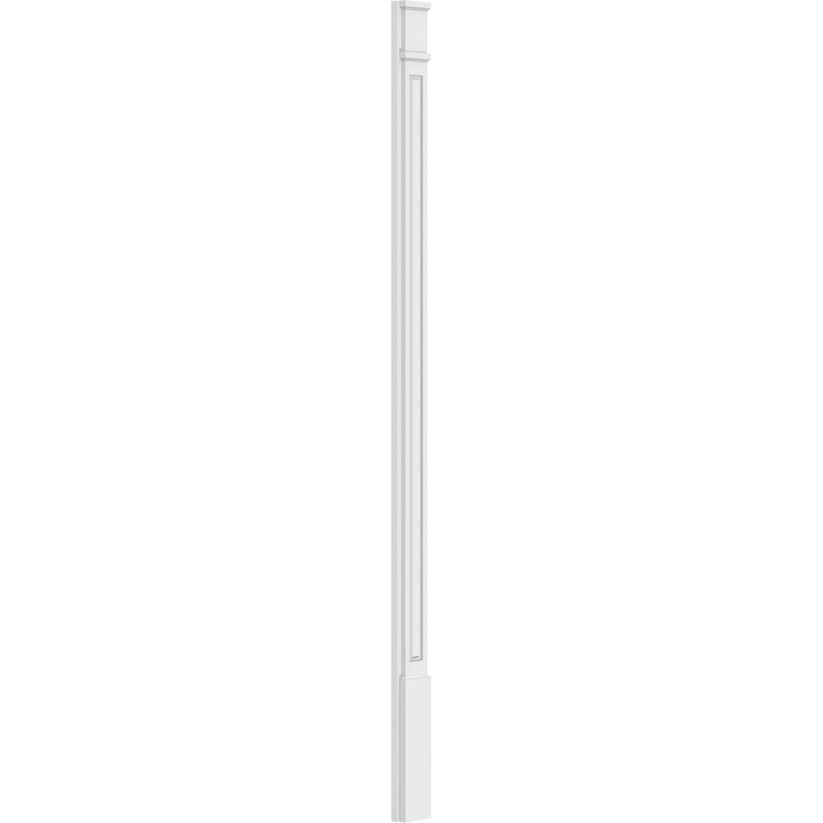 Raised Panel PVC Pilaster with Capital and Base (Pair) A492
