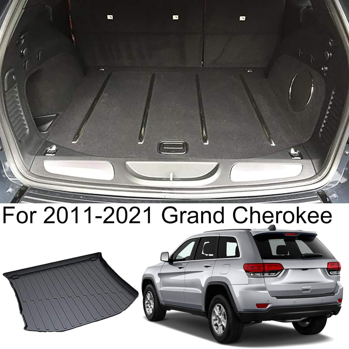 Cargo Liner Trunk Floor Mat Waterproof Protector for 2011-2021 Jeep Grand Cherokee S59253