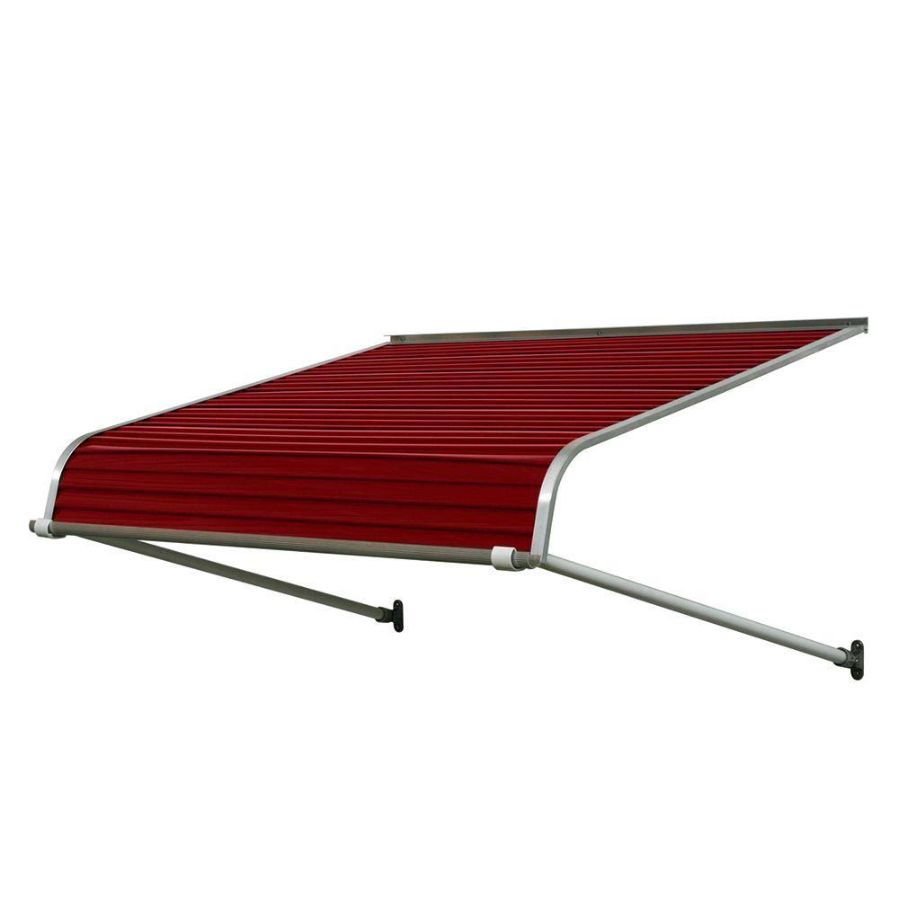 Brick Red Solid Fixed Door Awning C6523
