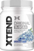 Sugar Free BCAA Powder Blue Raspberry Ice 50 Servings X131370