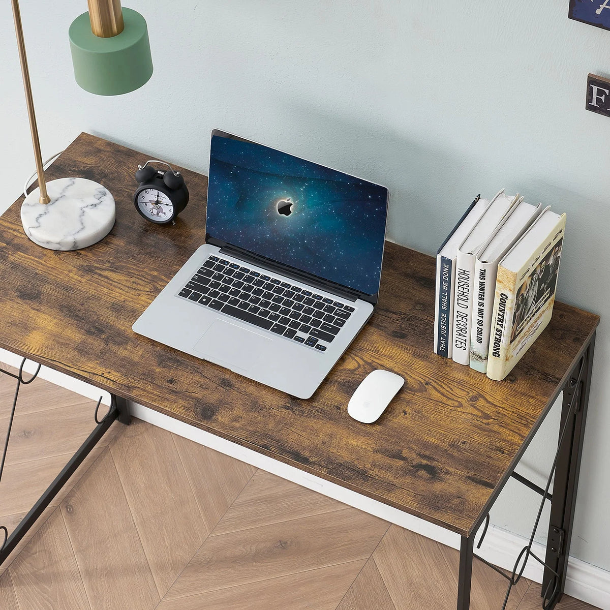 39'' Antique Brown Folding Computer Desk I7279