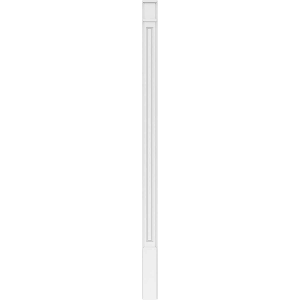 Raised Panel PVC Pilaster with Capital and Base (Pair) A492