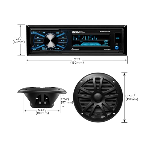 Bluetooth Car Stereo Receiver with USB Port and Detachable Front Panel B100194