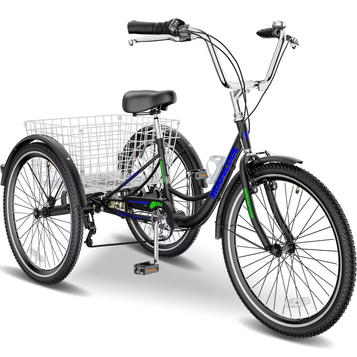 7 Speed Adult Tricycle with Basket & Dual Braking System K707371