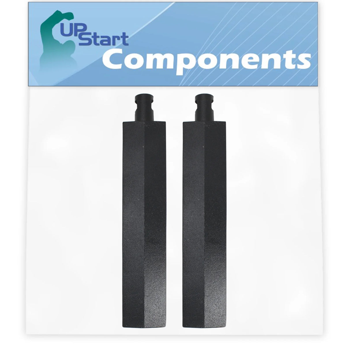 2-Pack BBQ Gas Grill Tube Burner Replacement Parts, Cast Iron, 15 3/4" S719