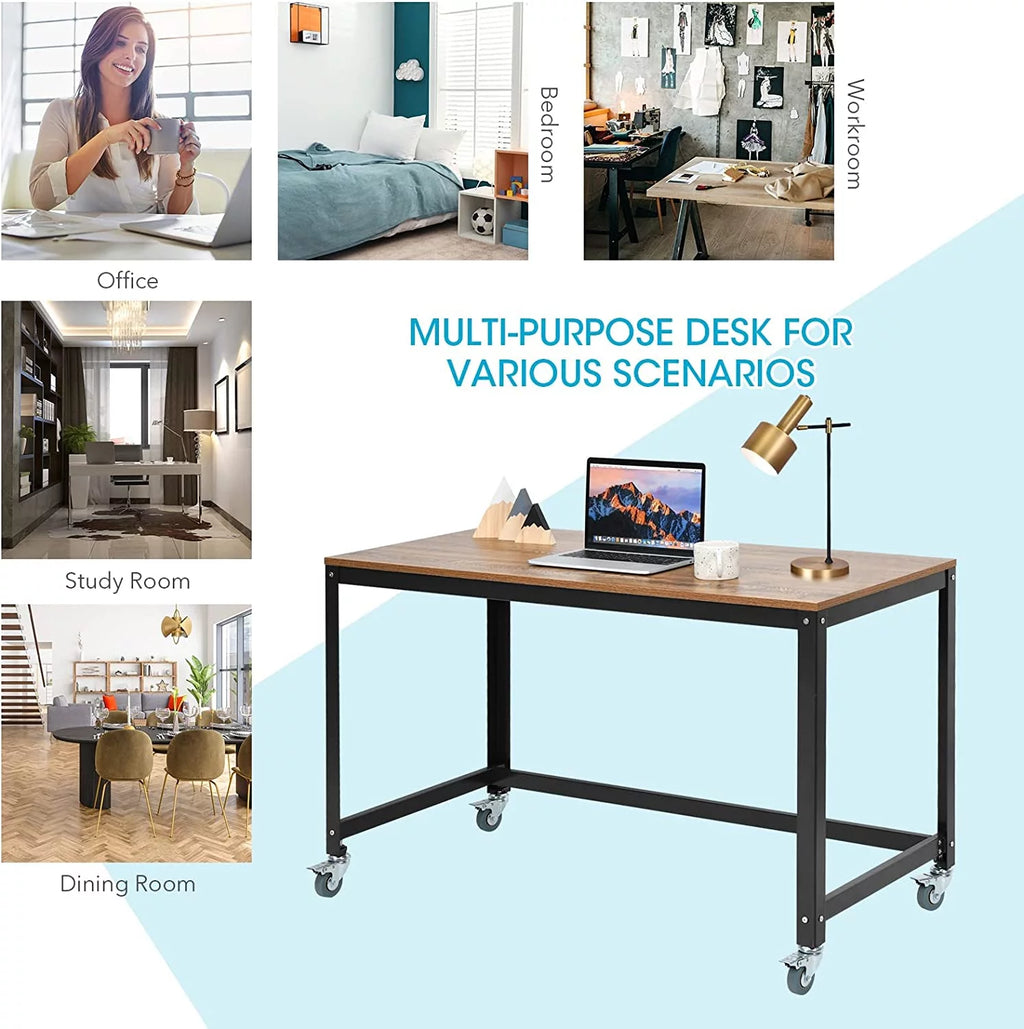 Mobile Desk with 4 Wheels I88335