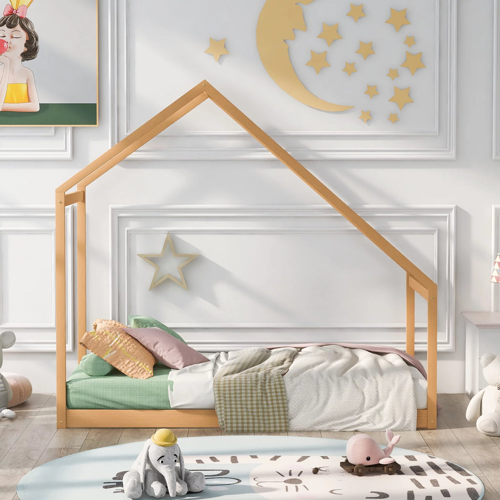 Twin Size Wooden House Bed C879