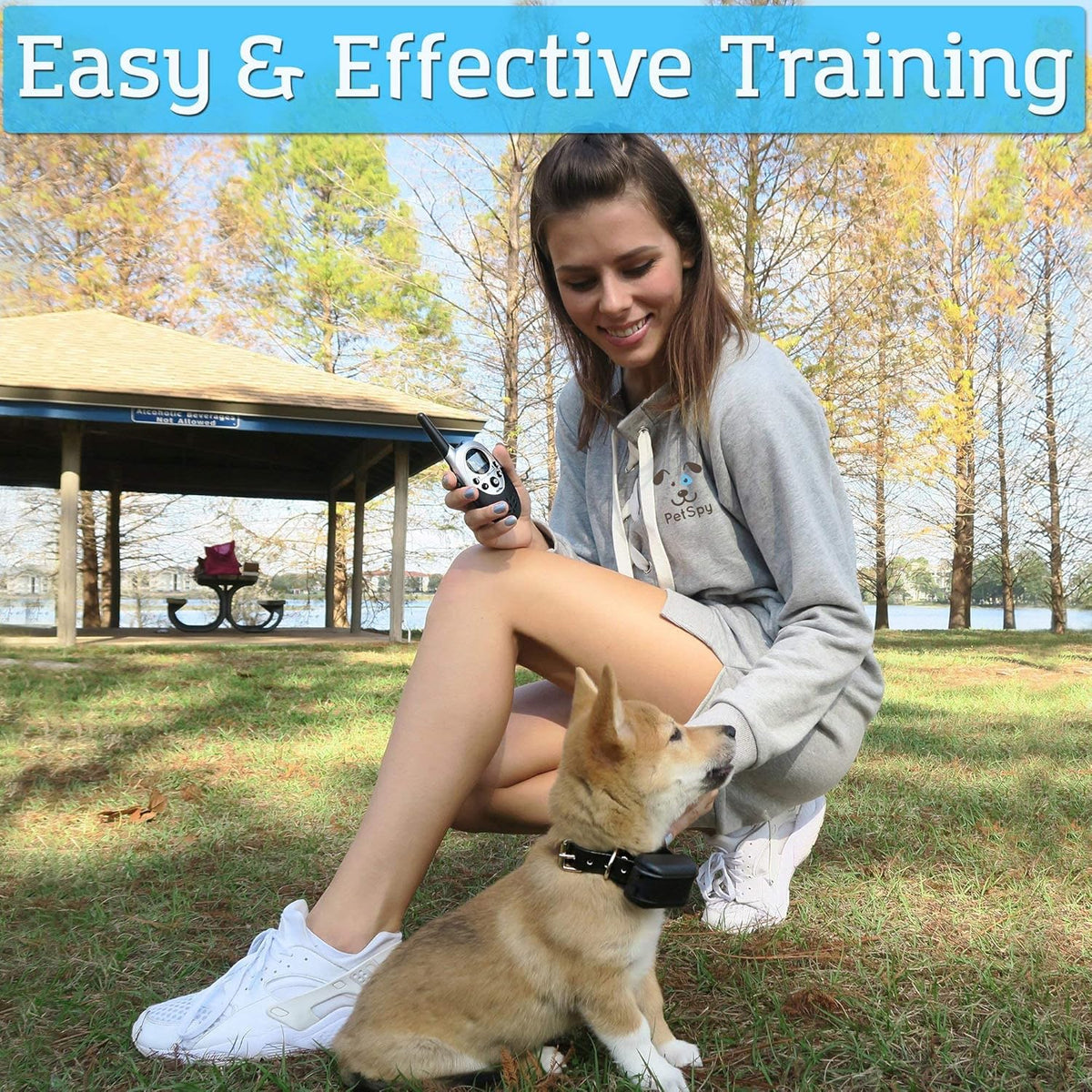 Waterproof Rechargeable Remote Training Dog Collar Pack of 2 D416