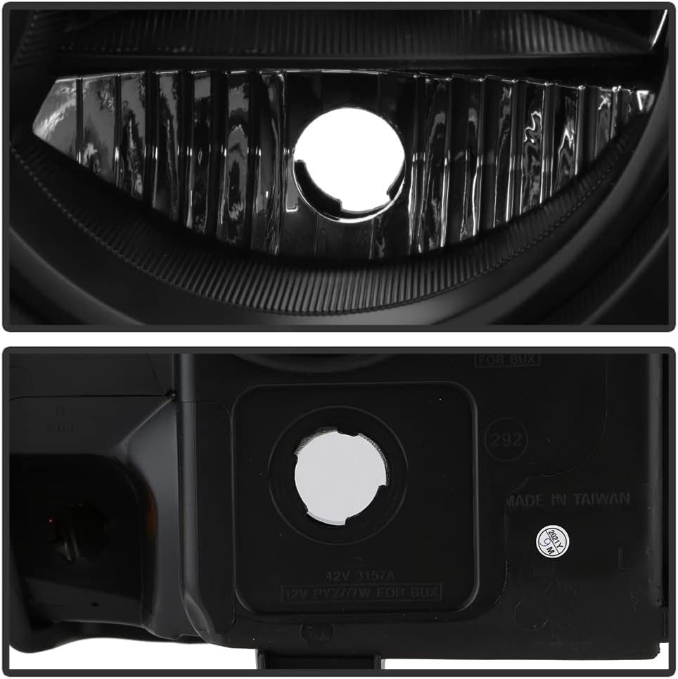 Black Replacement Headlights Driver + Passenger Side I3118