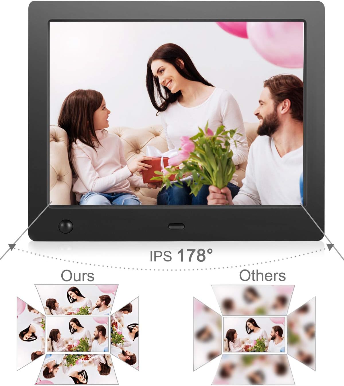 Digital Photo Frame 8 inch with Motion Sensor M9773