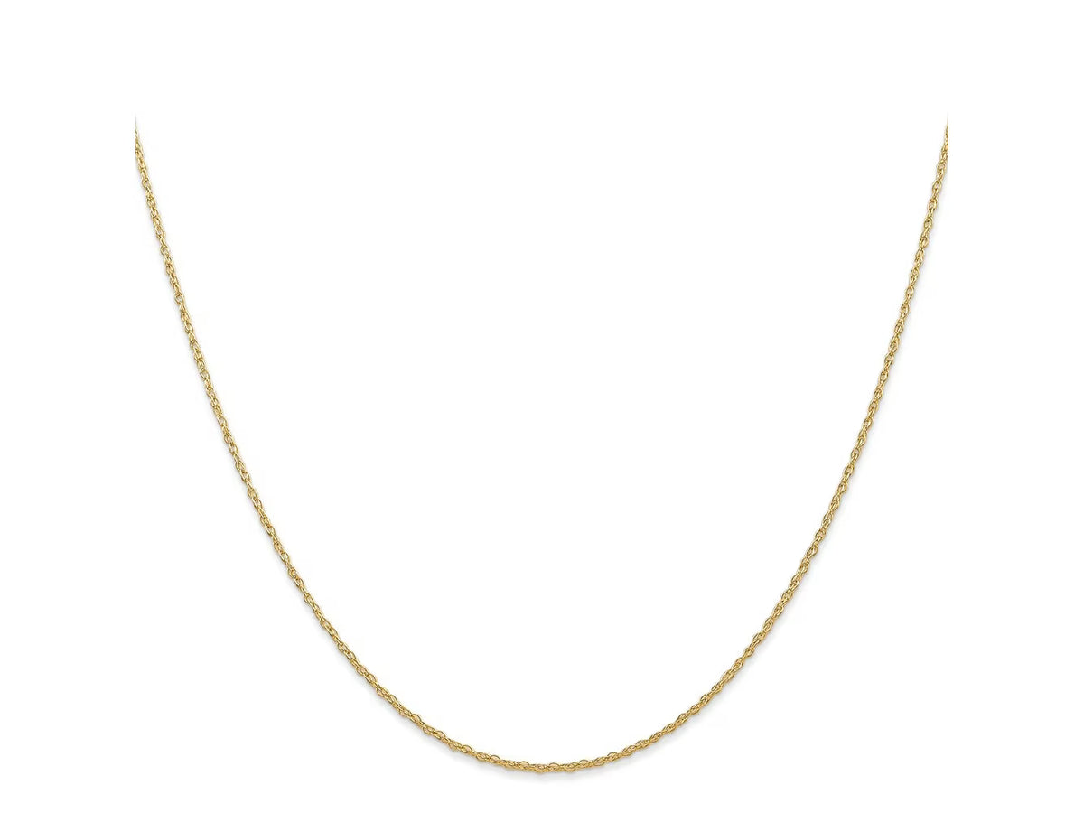 14 kt Yellow Gold Cable Rope Chain 22 Inches P6736