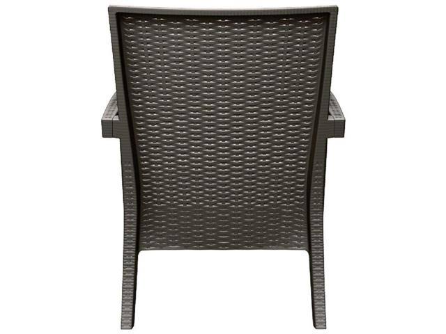 Brown Resin Club Chair Set of 2 D692932