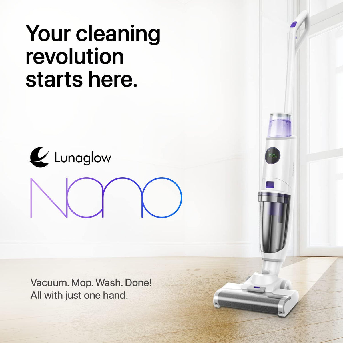 3-in-1 Cordless Wet Dry Vacuum Cleaner White M2570