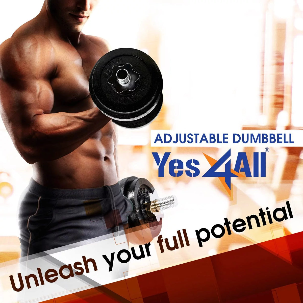 50 lbs Adjustable Cast Iron Dumbbell Set C58179