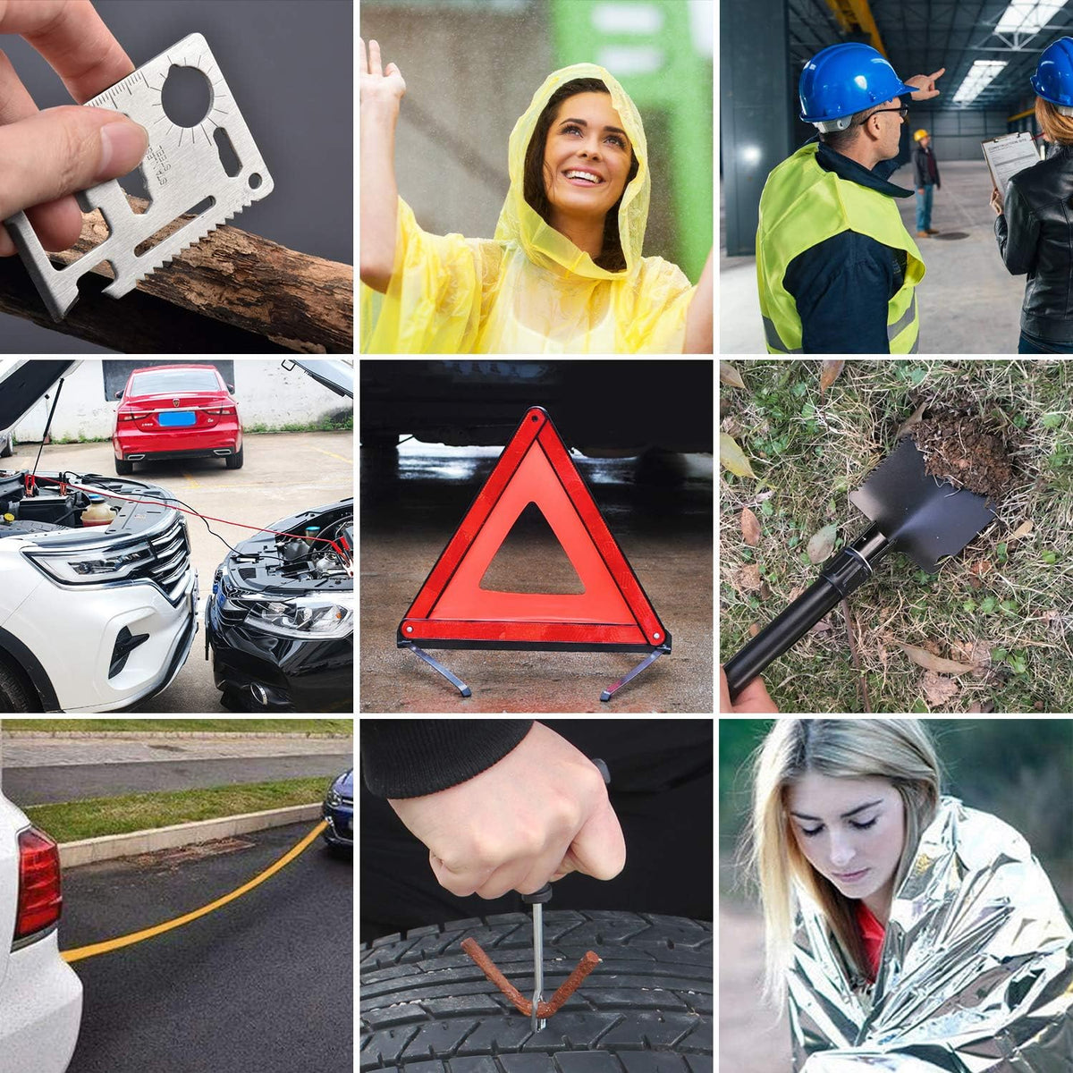 118-Piece Car Roadside Emergency Kit N351