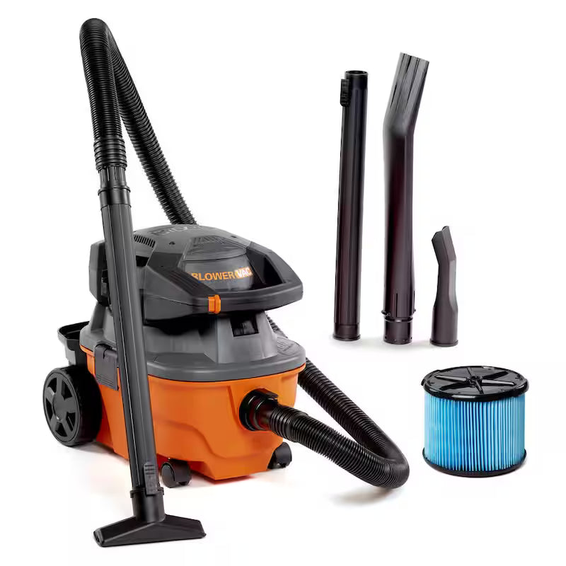 4 Gallon 6.0 Peak HP Wet/Dry Shop Vacuum with Blower N77723
