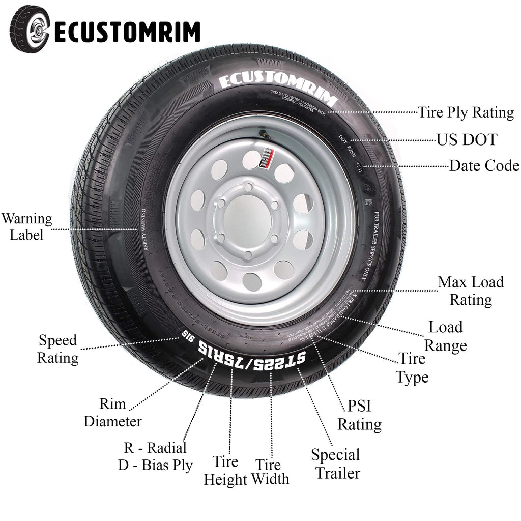 Beige Tan Golf Cart Tire On Rim 18X8.50-8 4 Lug J61403