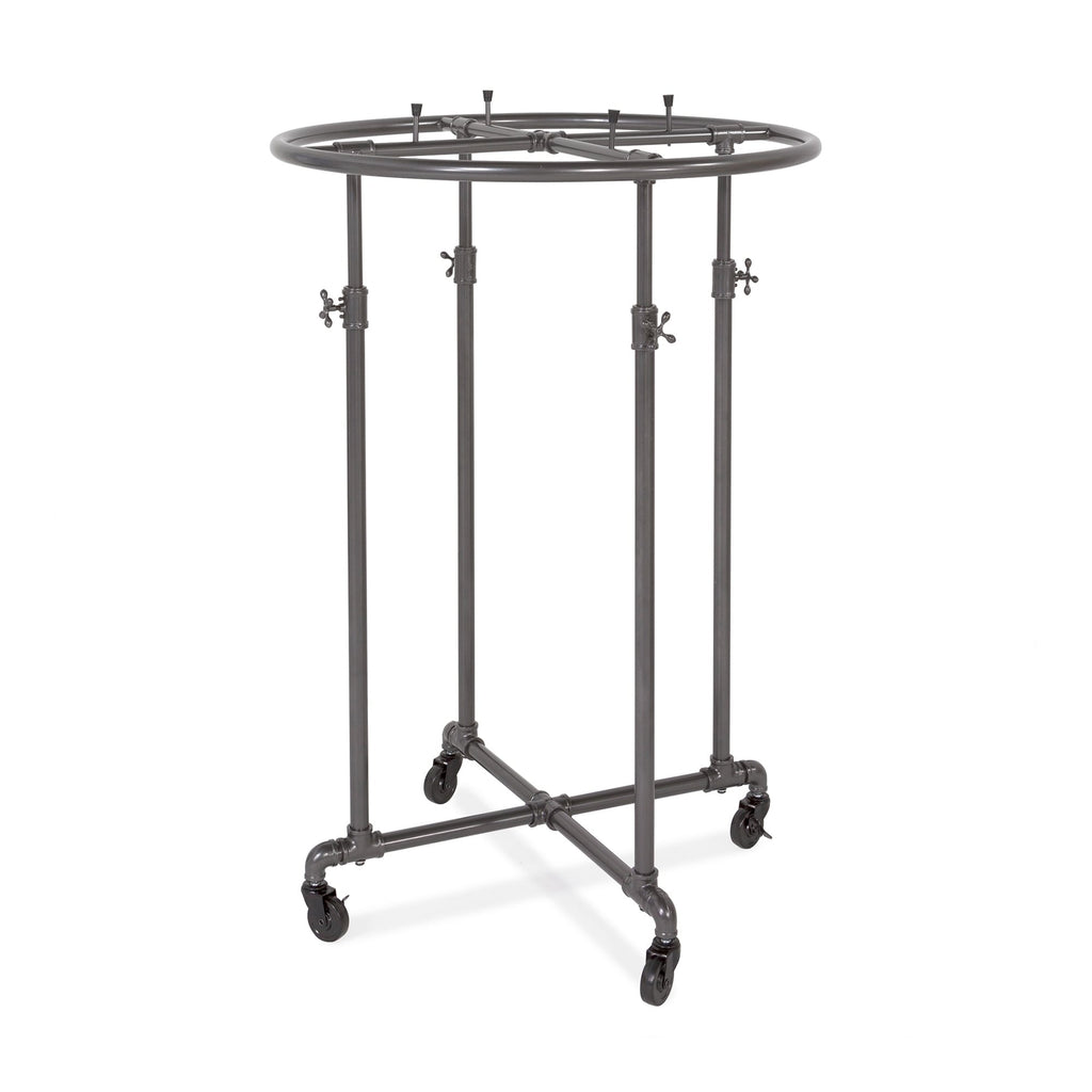 36" Round Garment Rack, Adjustable Height O45238
