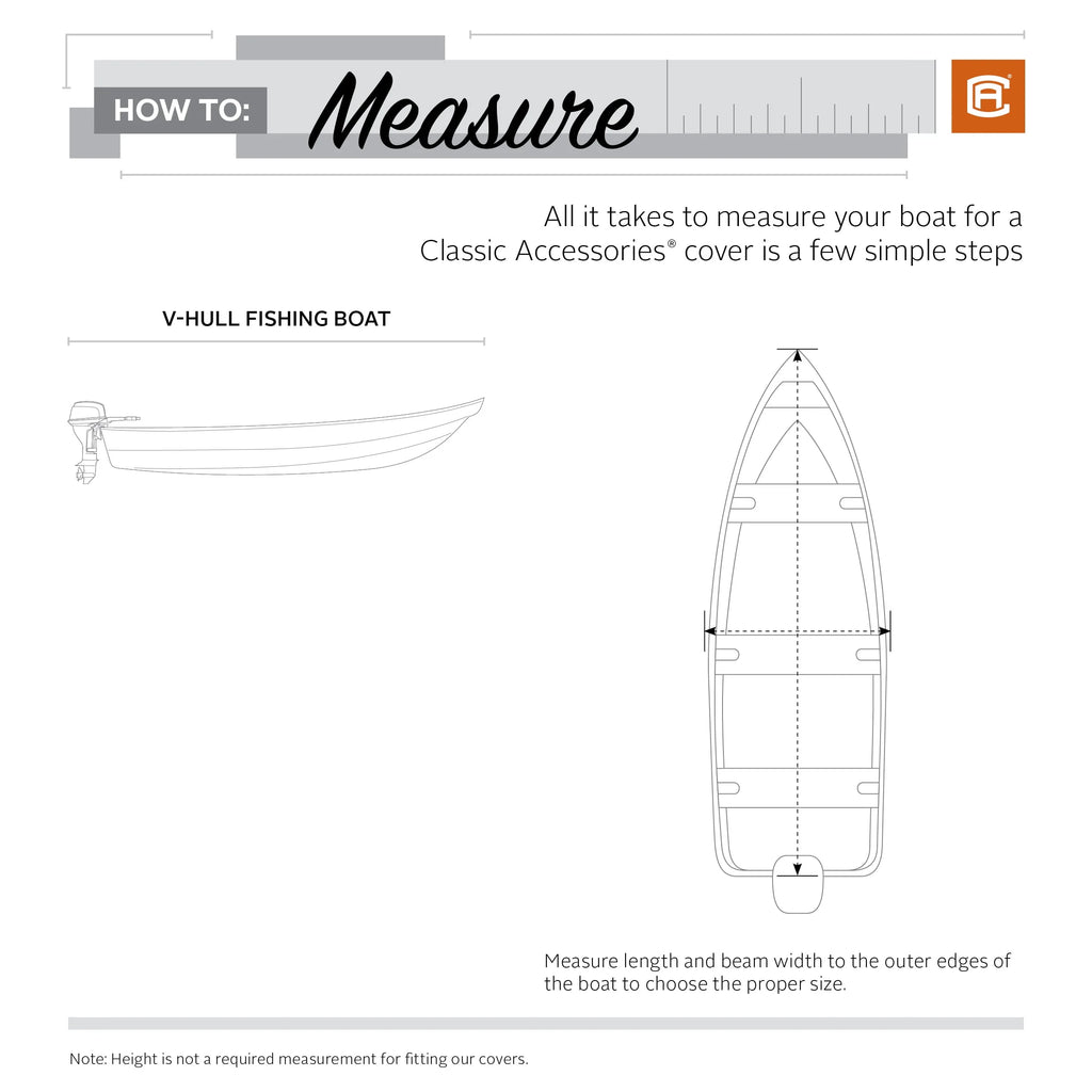 Heavy-Duty Boat Cover 12 Ft. - 14 Ft. Long x 68 In. Wide M2639