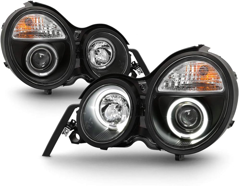 Chrome Projector LED Halo Ring Headlights S17775