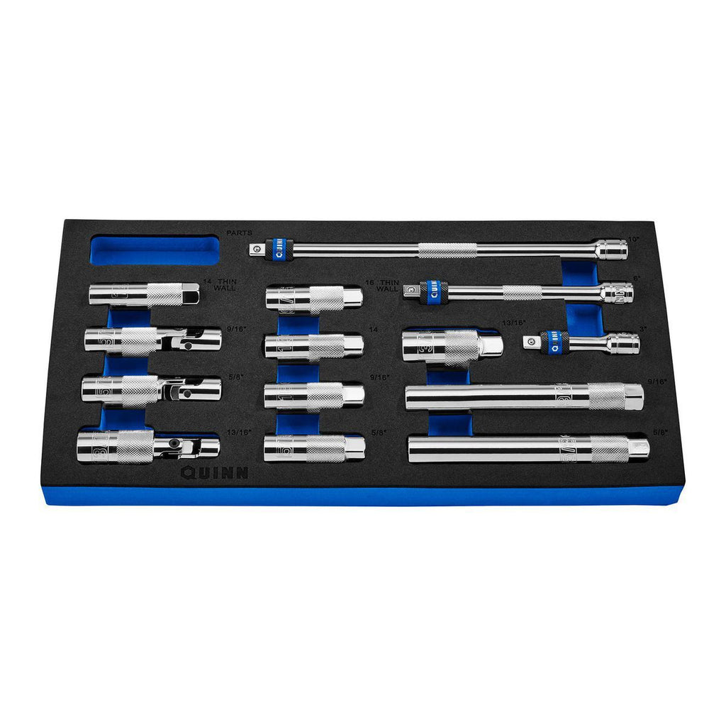 3/8 in. Drive SAE and Metric Spark Plug Socket Set, 14-Piece L9857