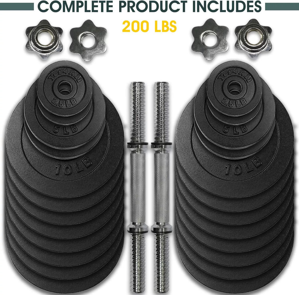 50 lbs Adjustable Cast Iron Dumbbell Set C58179