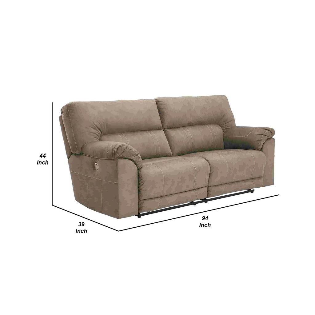 Slate Gray 2 Seat Reclining Power Sofa G648