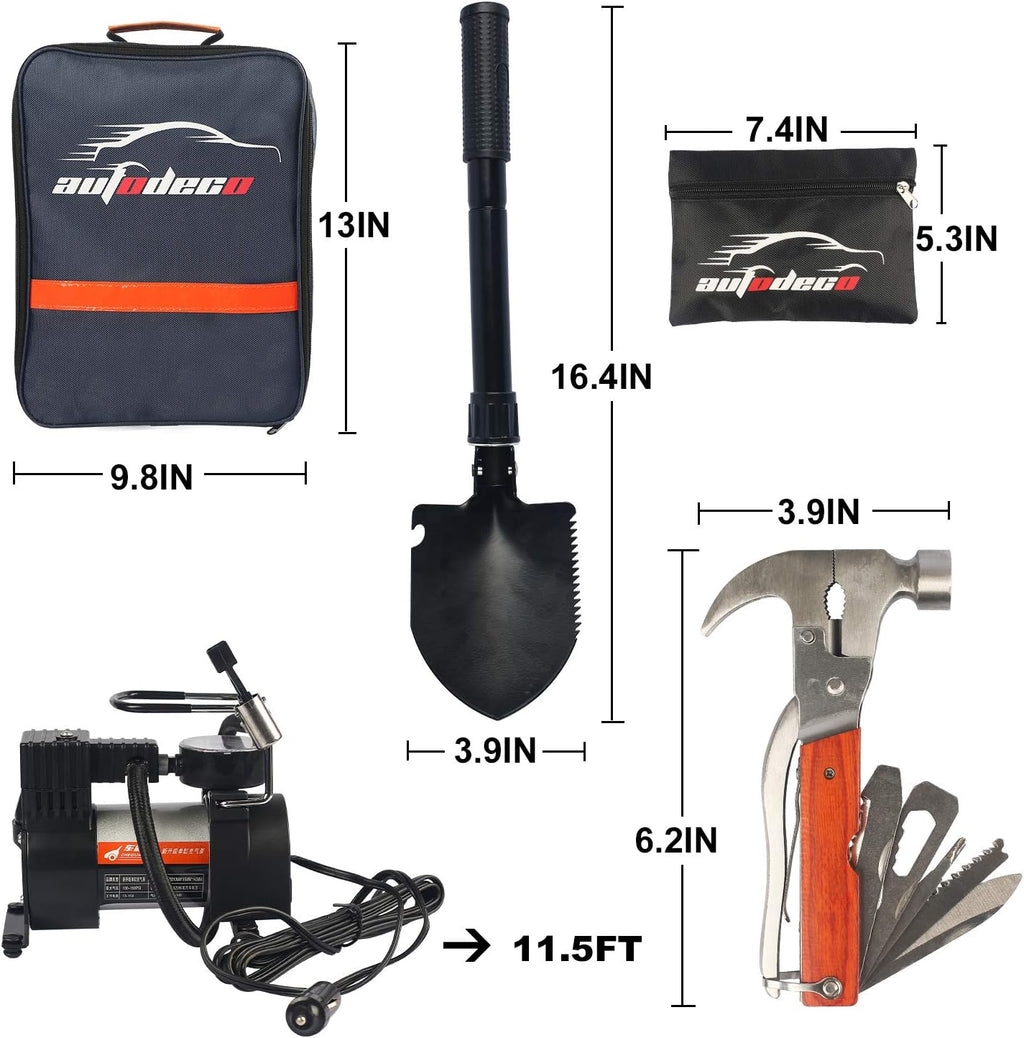 118-Piece Car Roadside Emergency Kit N351