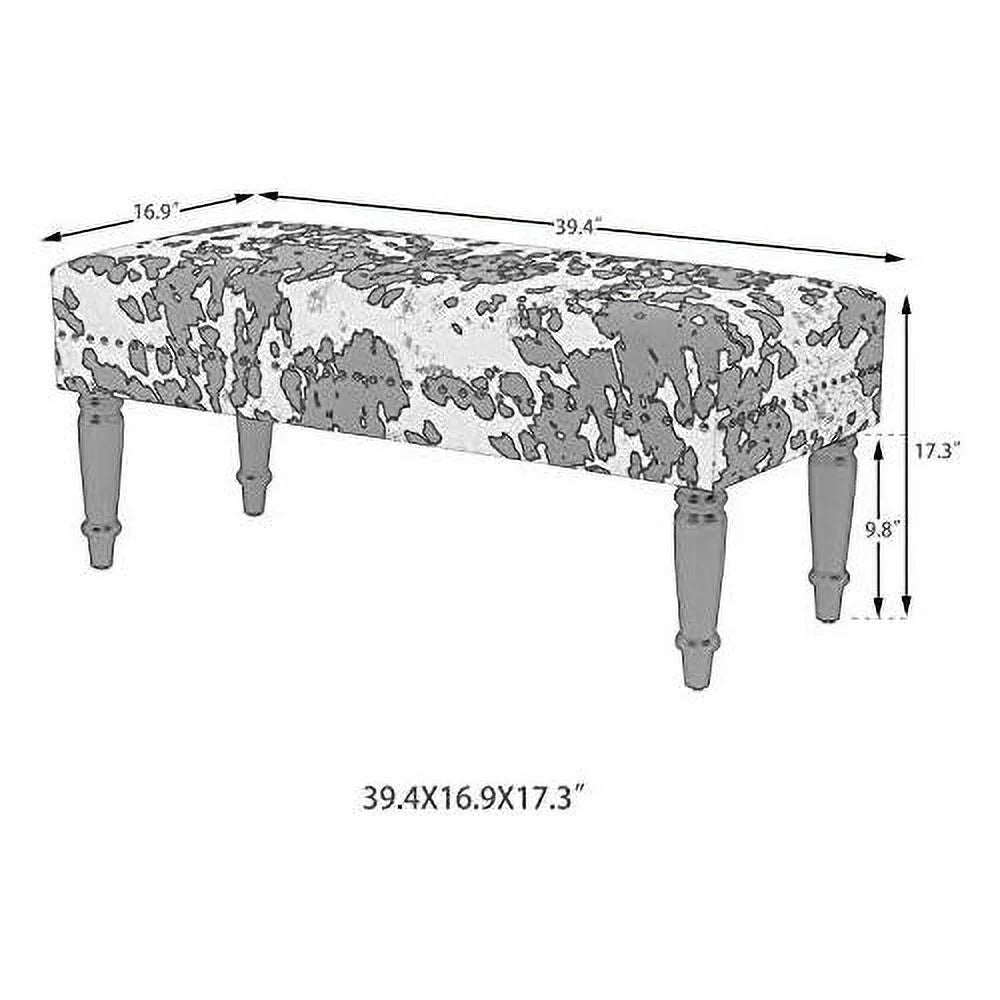 Upholstered Bench with Rivet J712210