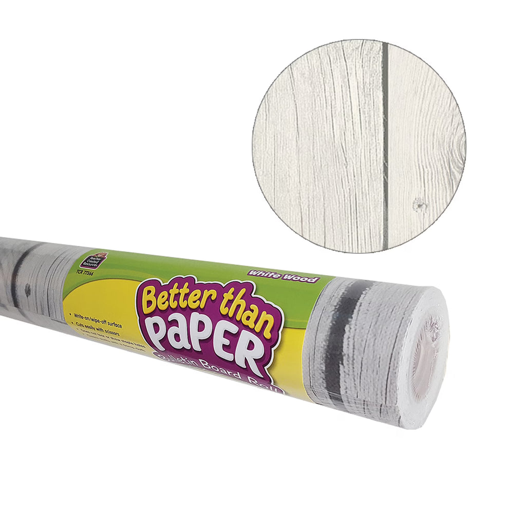 White Wood Bulletin Board Roll, 4 Rolls Z31374