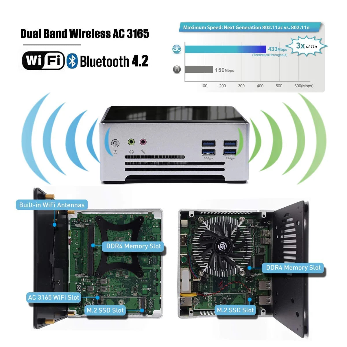 Mini PC Octa Core i9 16GB RAM 1TB SSD T38515