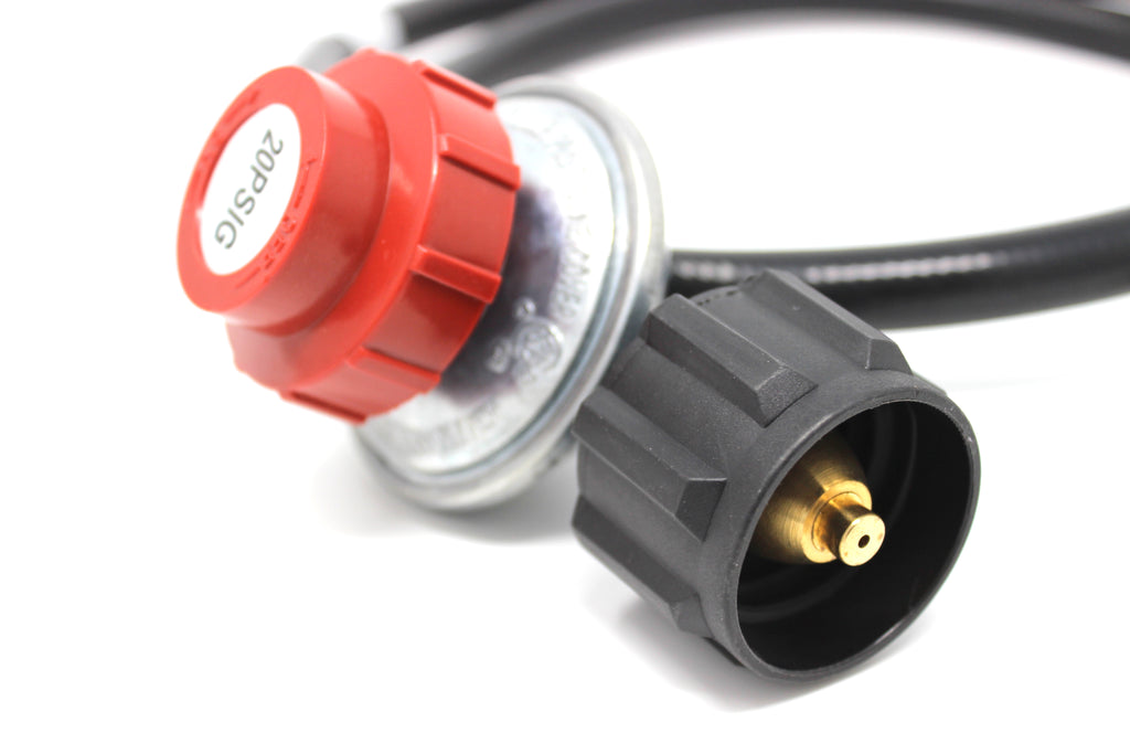High Pressure Propane Regulator Hose 0-20 PSI Adjustable (4 FT) P116