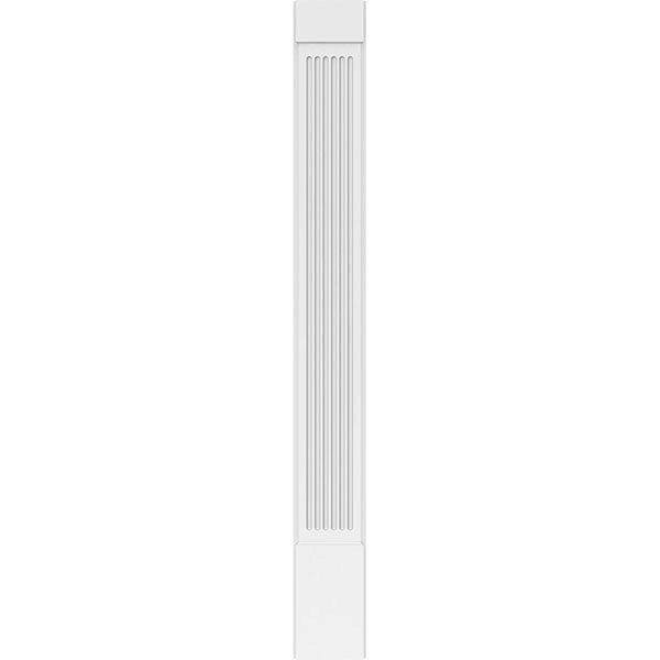 Fluted PVC Pilaster with Capital and Base (Pair) O6889