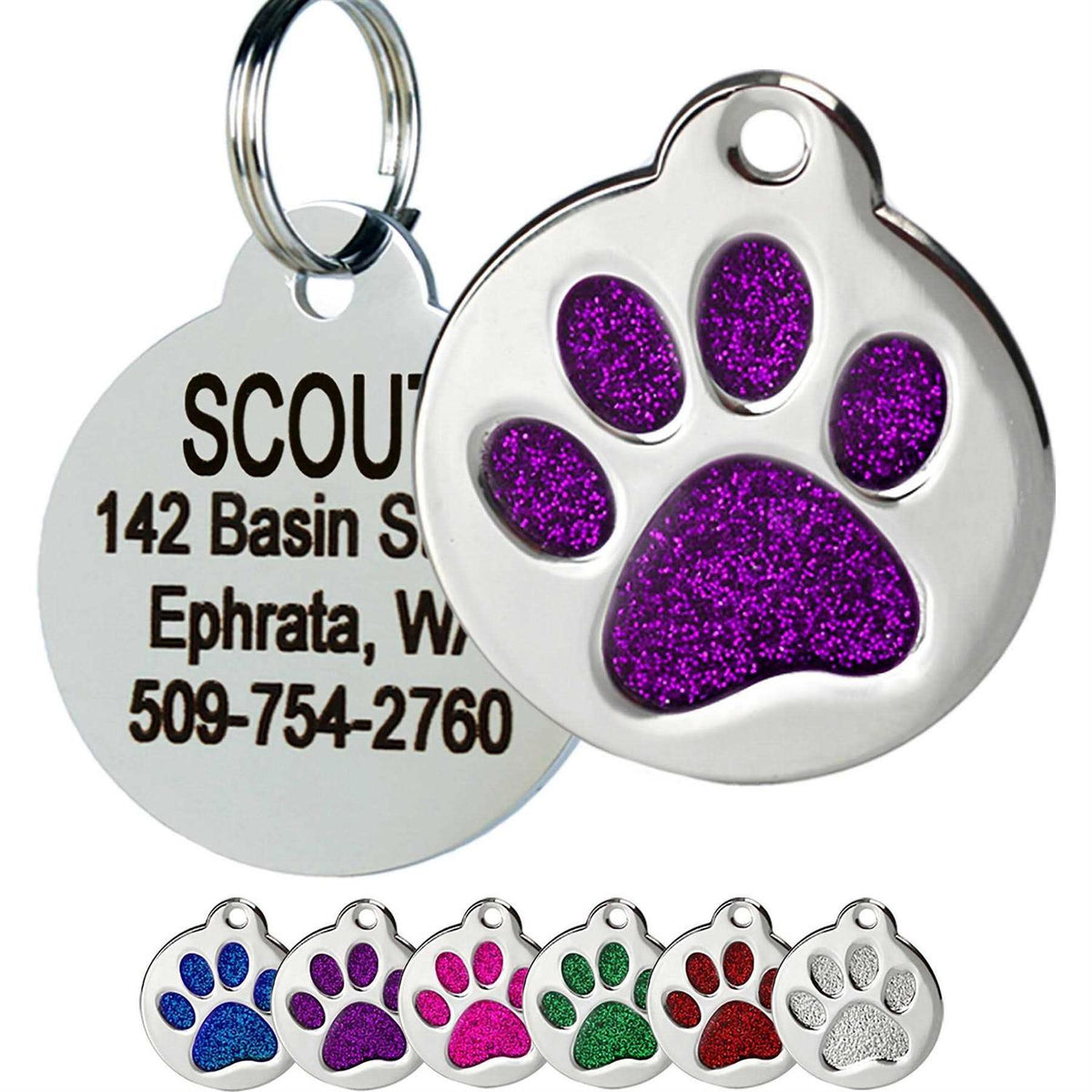 Stainless Steel Personalized Dog & Cat ID Tag X194