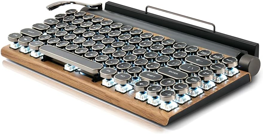 Vintage Electric Typewriter Keyboard with Bluetooth 5.0 T506
