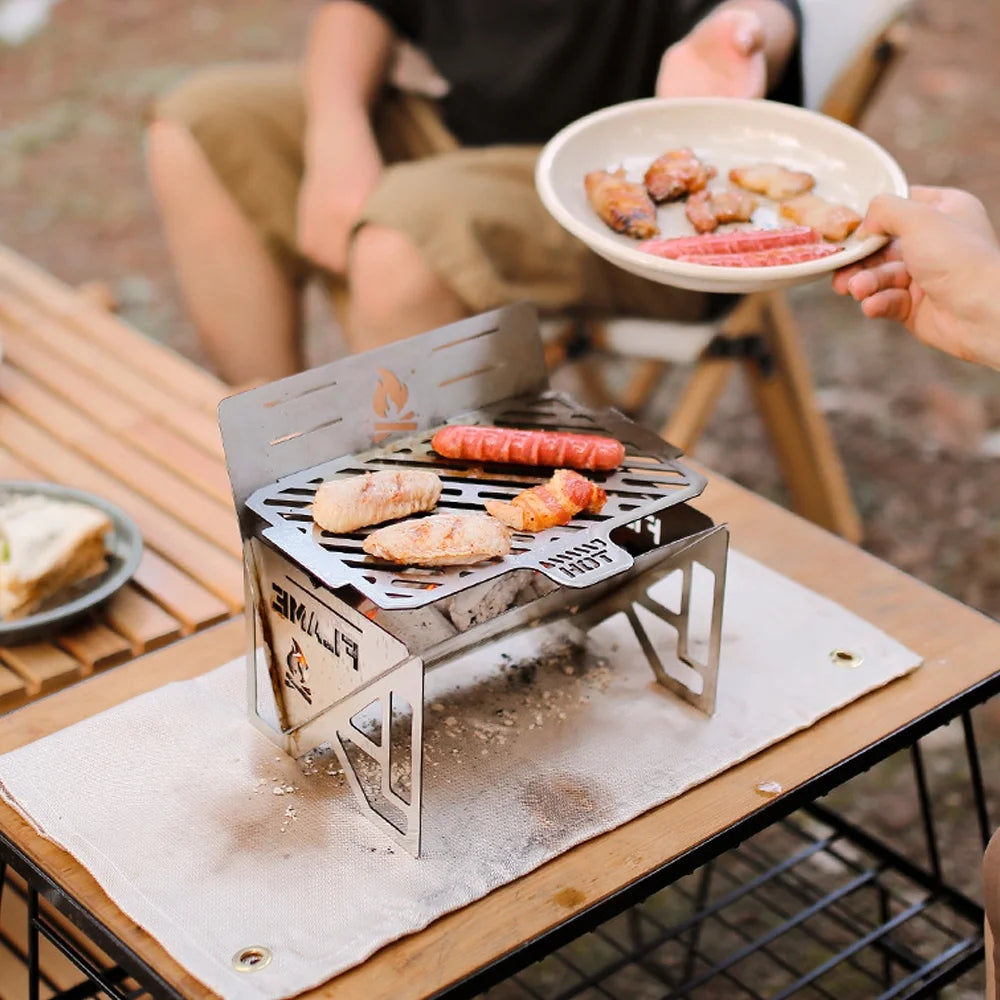 Portable Stainless Steel Camping Stove H115
