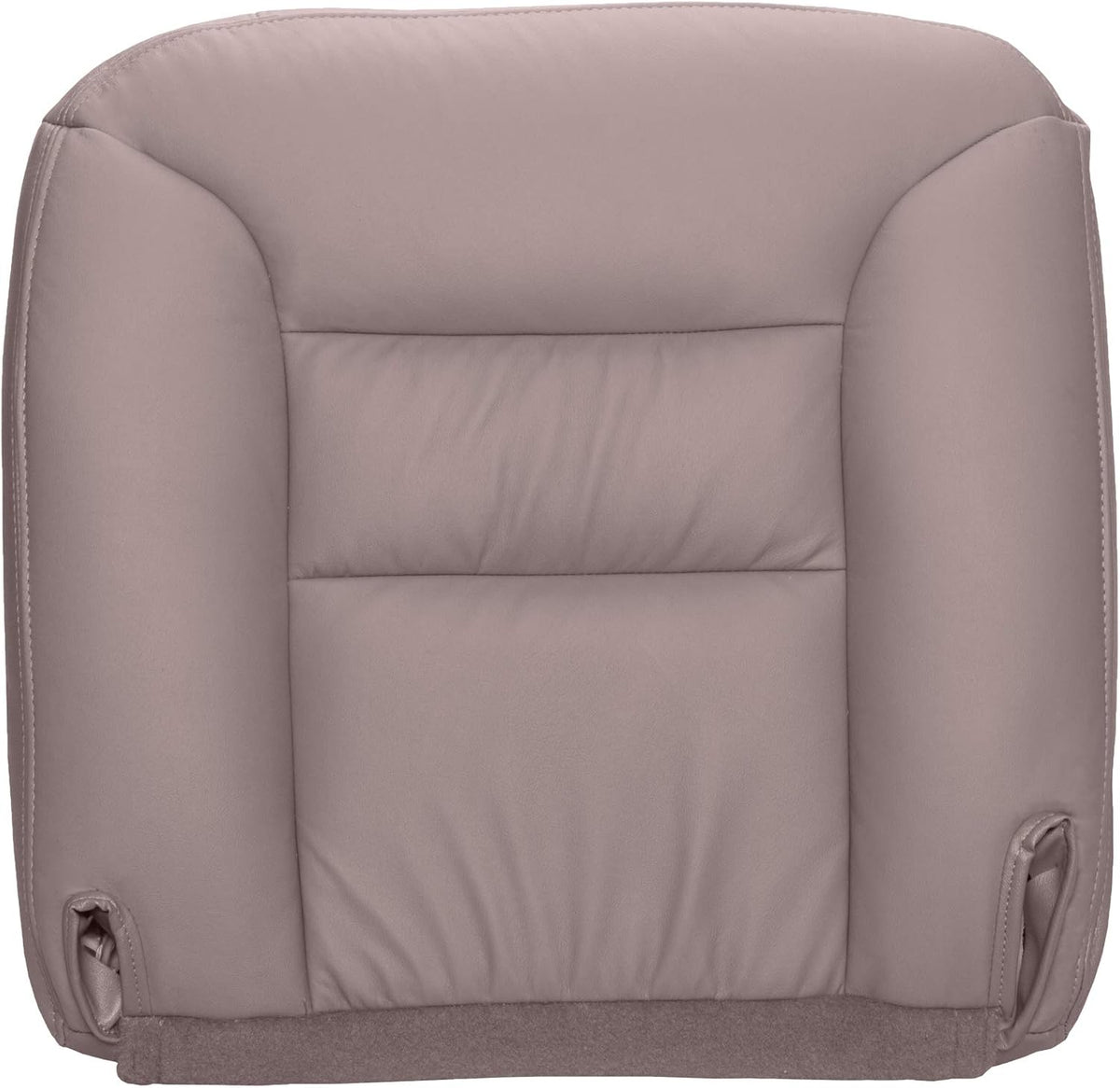 Leather Replacement Seat Cover for Bucket Seat Bottom, Medium Gray J9794