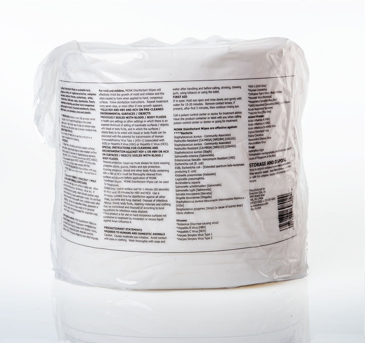 Disinfecting Gym Wipes 4 Refill Pack of 800 Count Wipes Y425