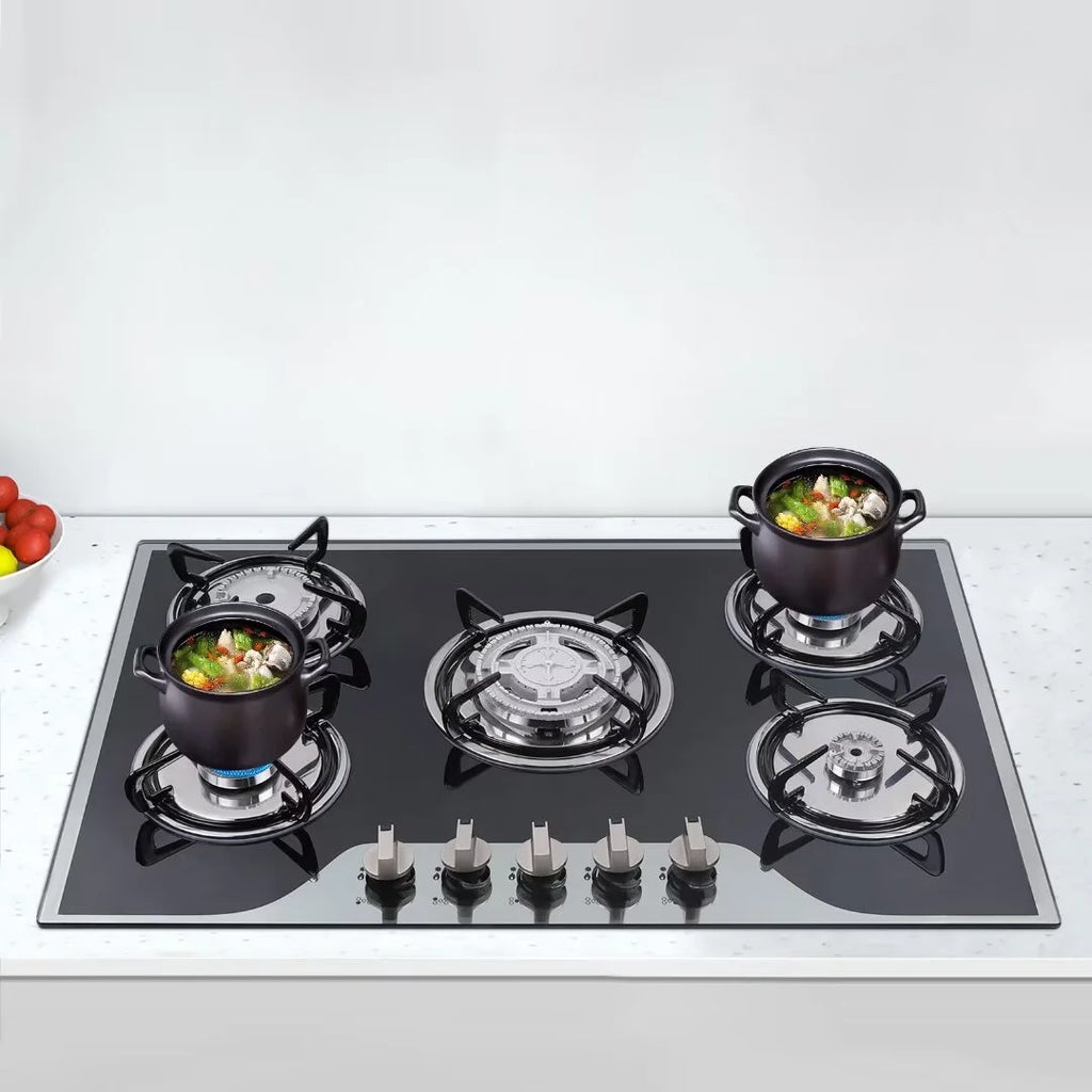 5 Burner Tempered Glass Gas Cooktop I822