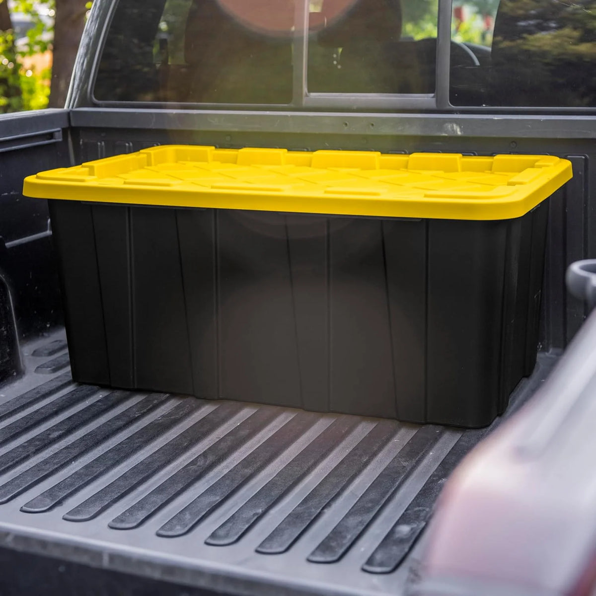 38 Gal Stackable Storage Bin with Lid, 4-Pack M748