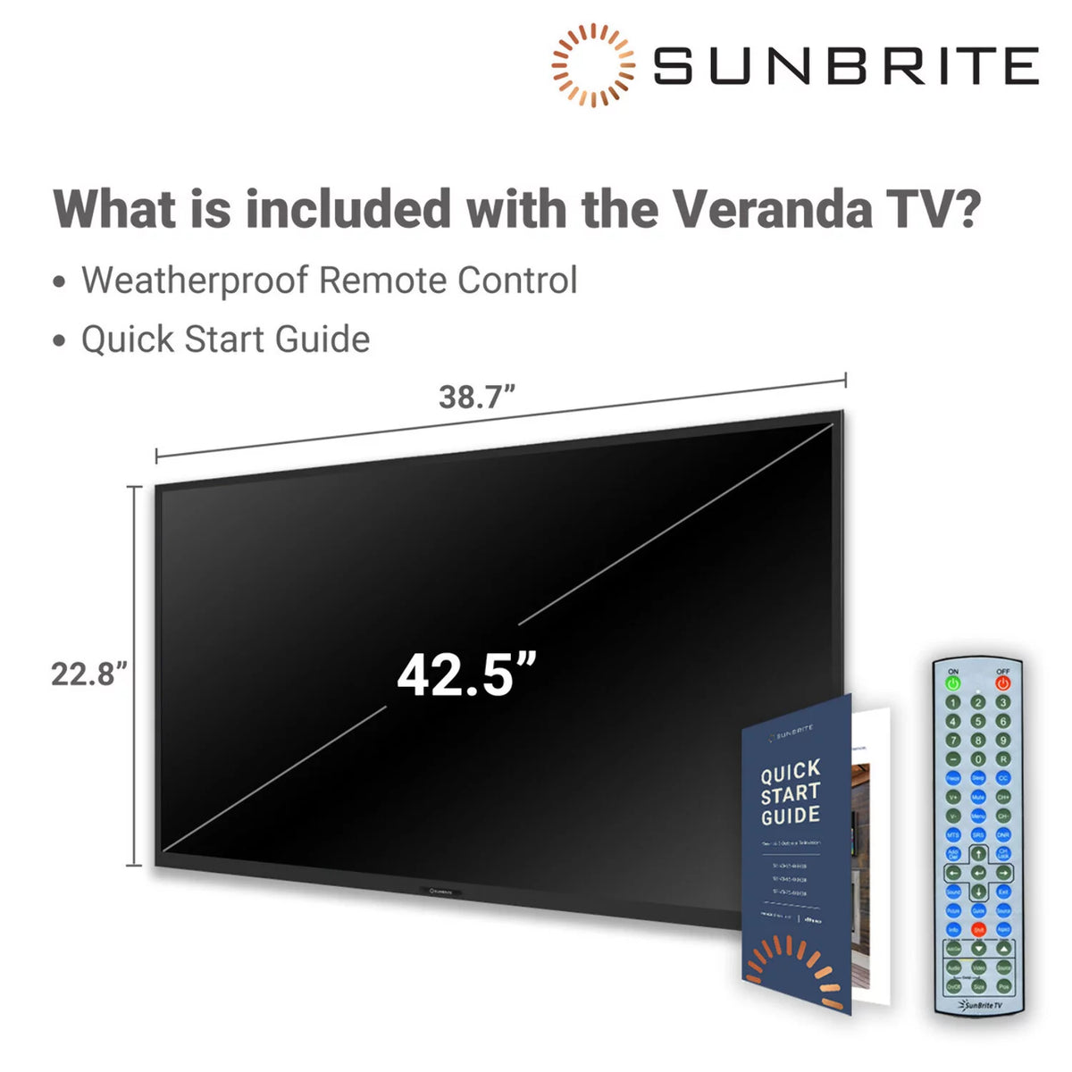 43-inch Full Shade Outdoor 4K Ultra HD HDR LED Weatherproof Television P704051