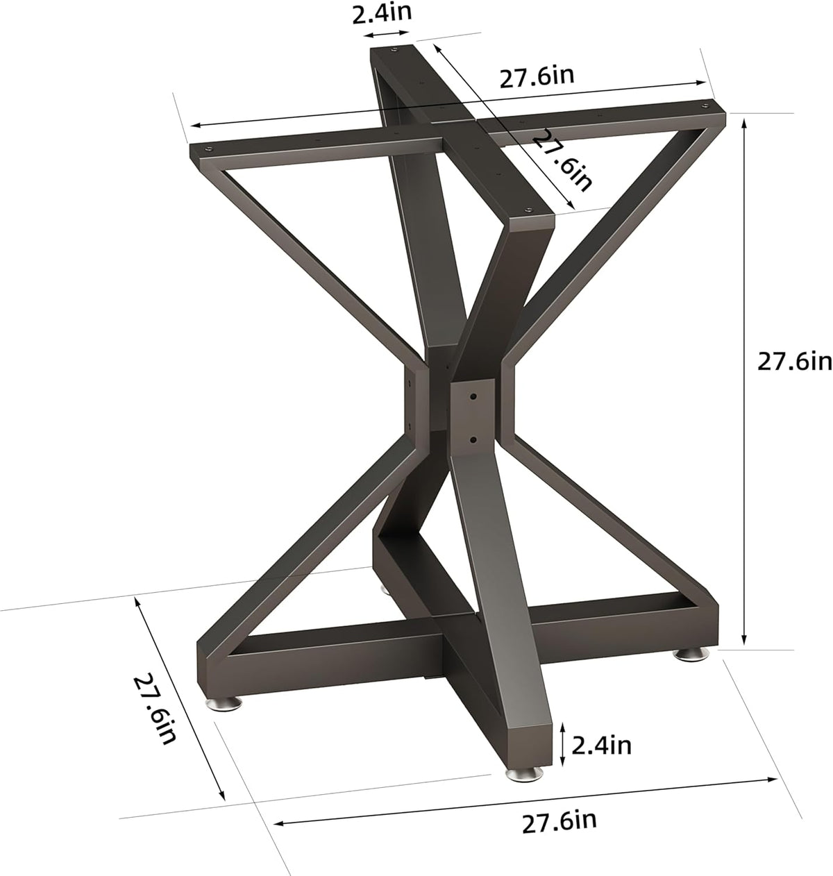 28" Metal Table Base with Suction Cups P4751