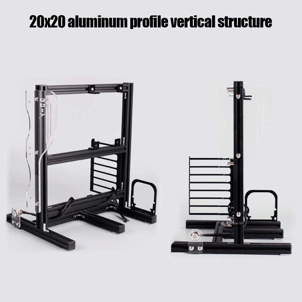Black Aluminum Open Air Frame Motherboard Chassis T227920